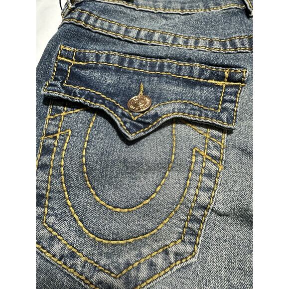 True Religion Brand Rocco Big T Flap Relaxed Skinny Denim Shorts Men's 30 NWT - Picture 6 of 9